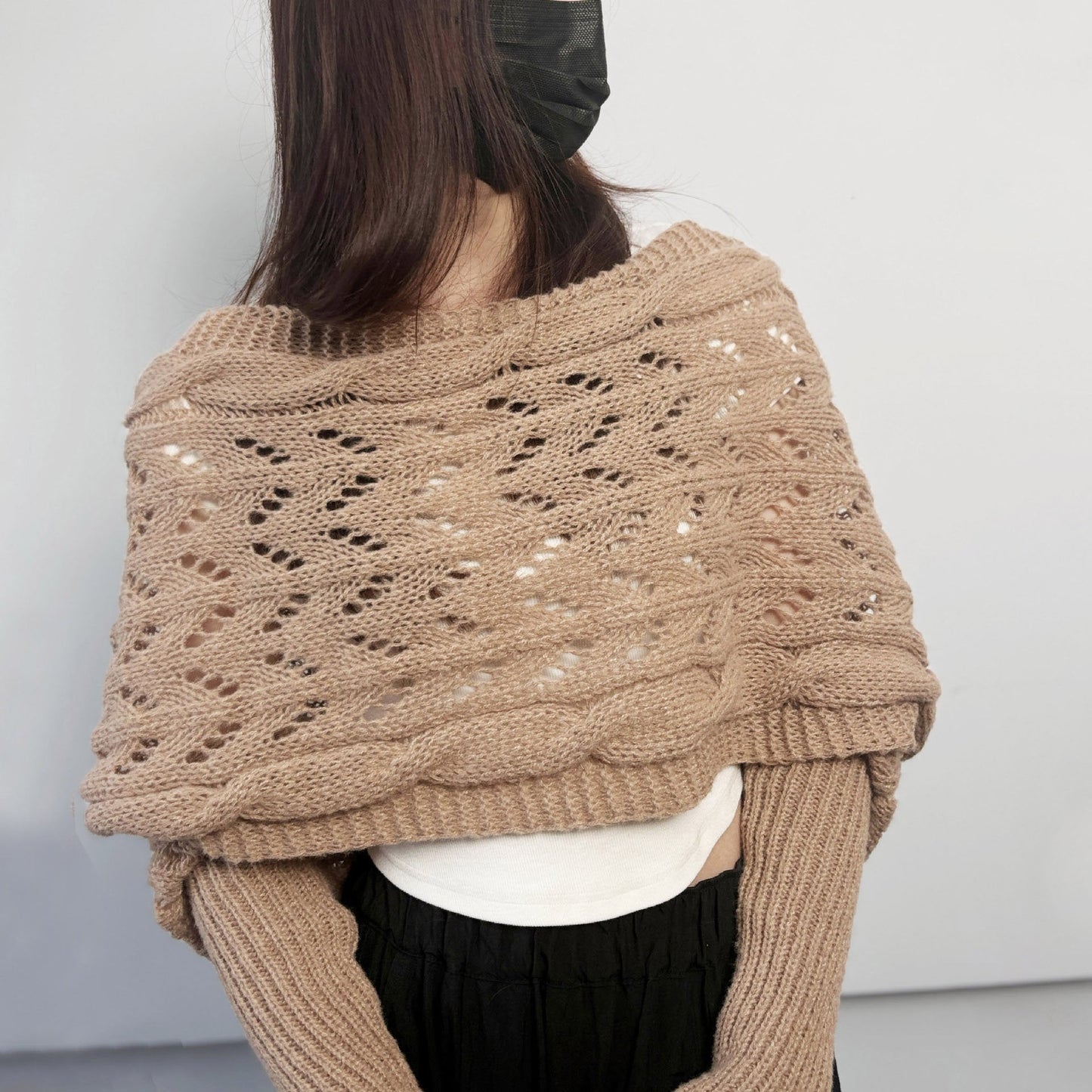 🎁Last day 60% off🧶Women's Knitted Double Sleeve Scarf🧣