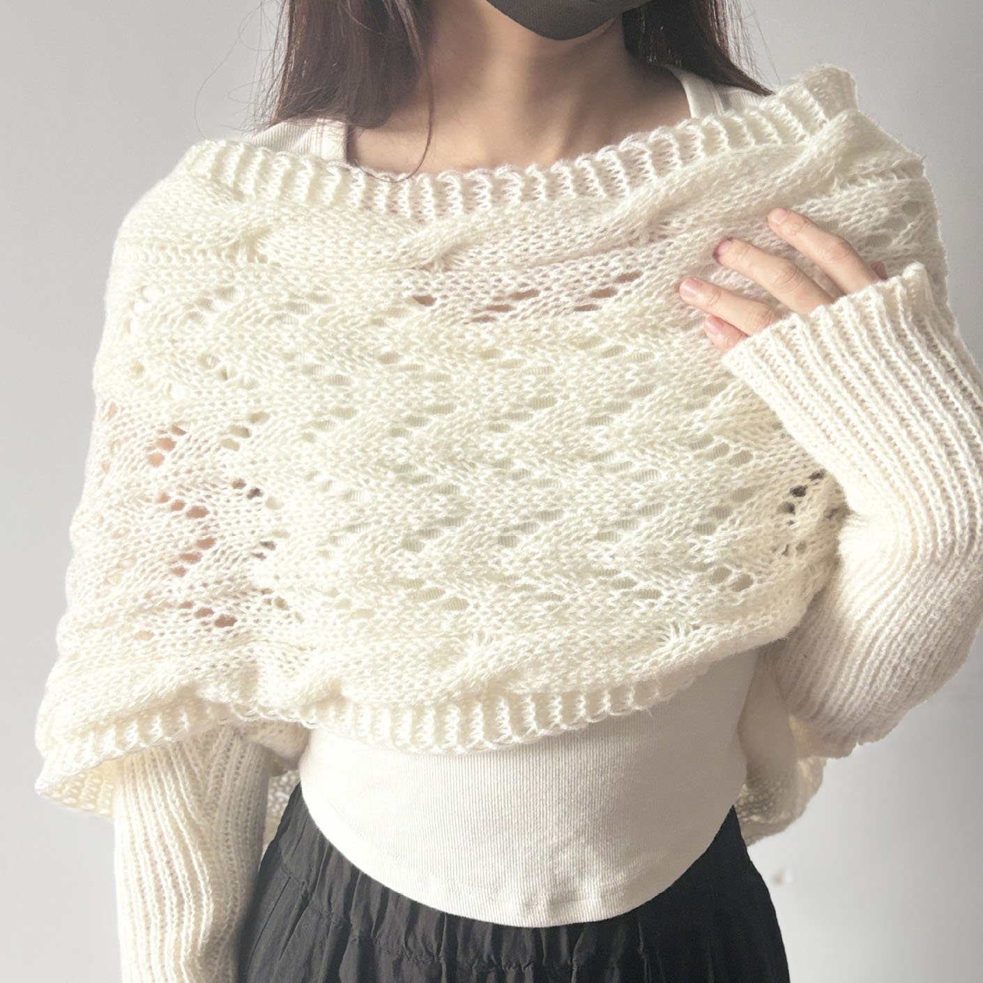🎁Last day 60% off🧶Women's Knitted Double Sleeve Scarf🧣