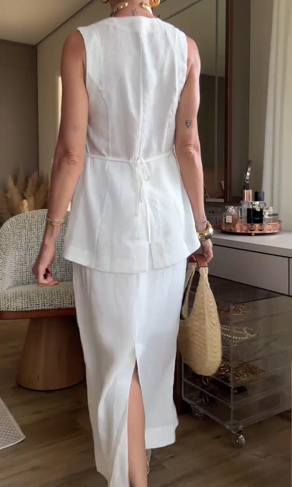 Women's Comfortable Top And Skirt Two-Piece Set