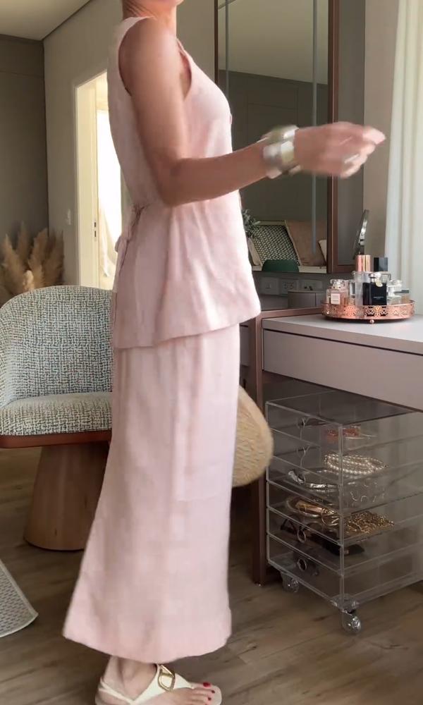 Women's Comfortable Top And Skirt Two-Piece Set