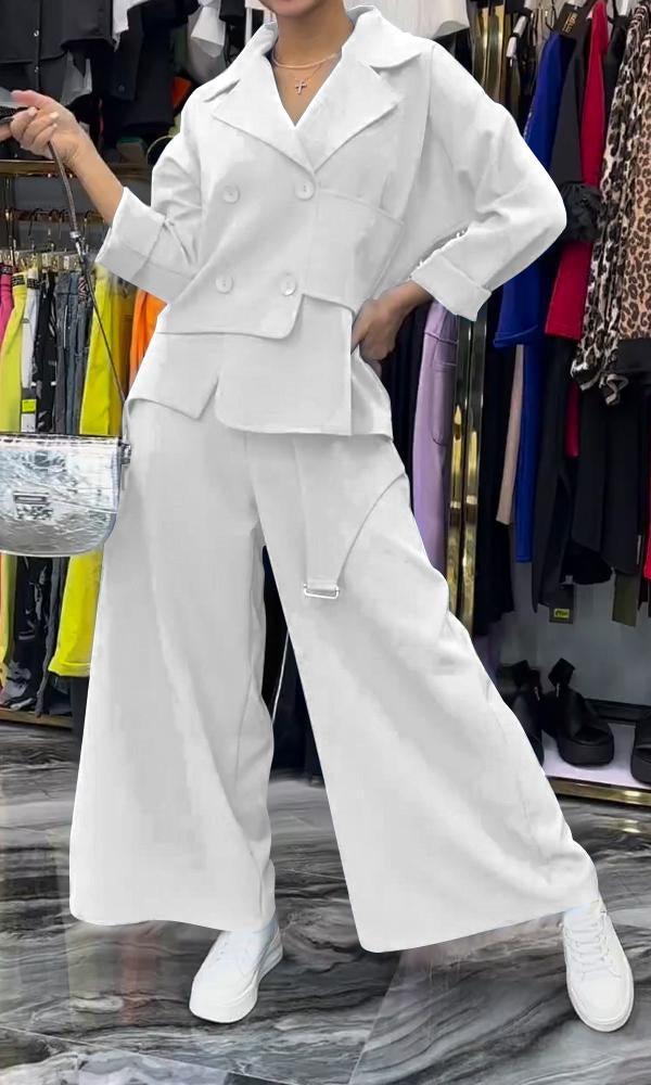 Women's Comfortable Top And Pants Two-Piece Set