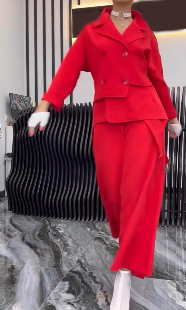 Women's Comfortable Top And Pants Two-Piece Set