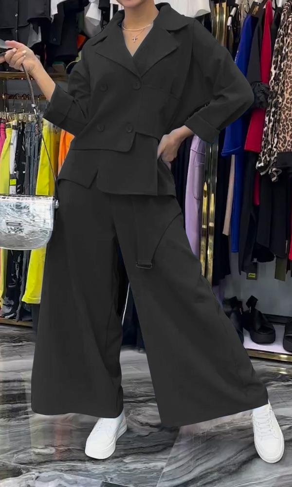 Women's Comfortable Top And Pants Two-Piece Set