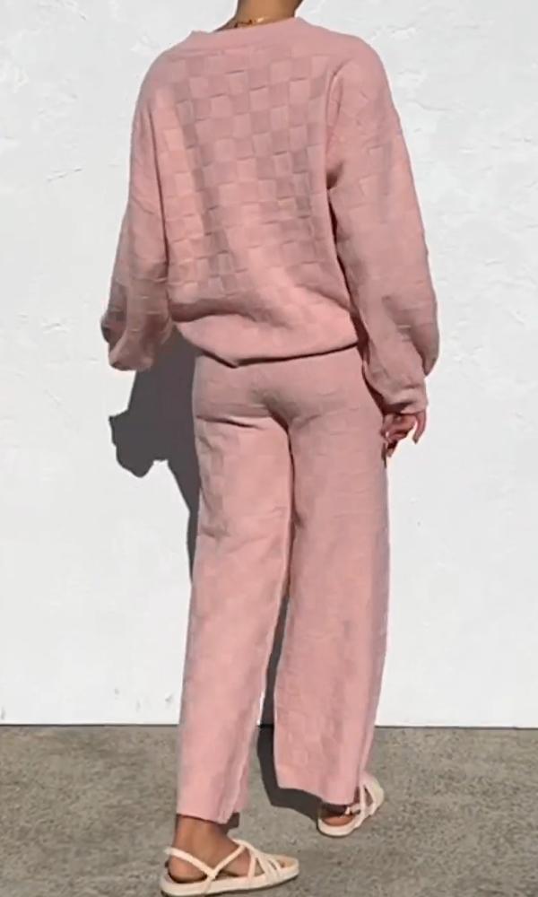 Women's Comfortable Top And Pants Two-Piece Set
