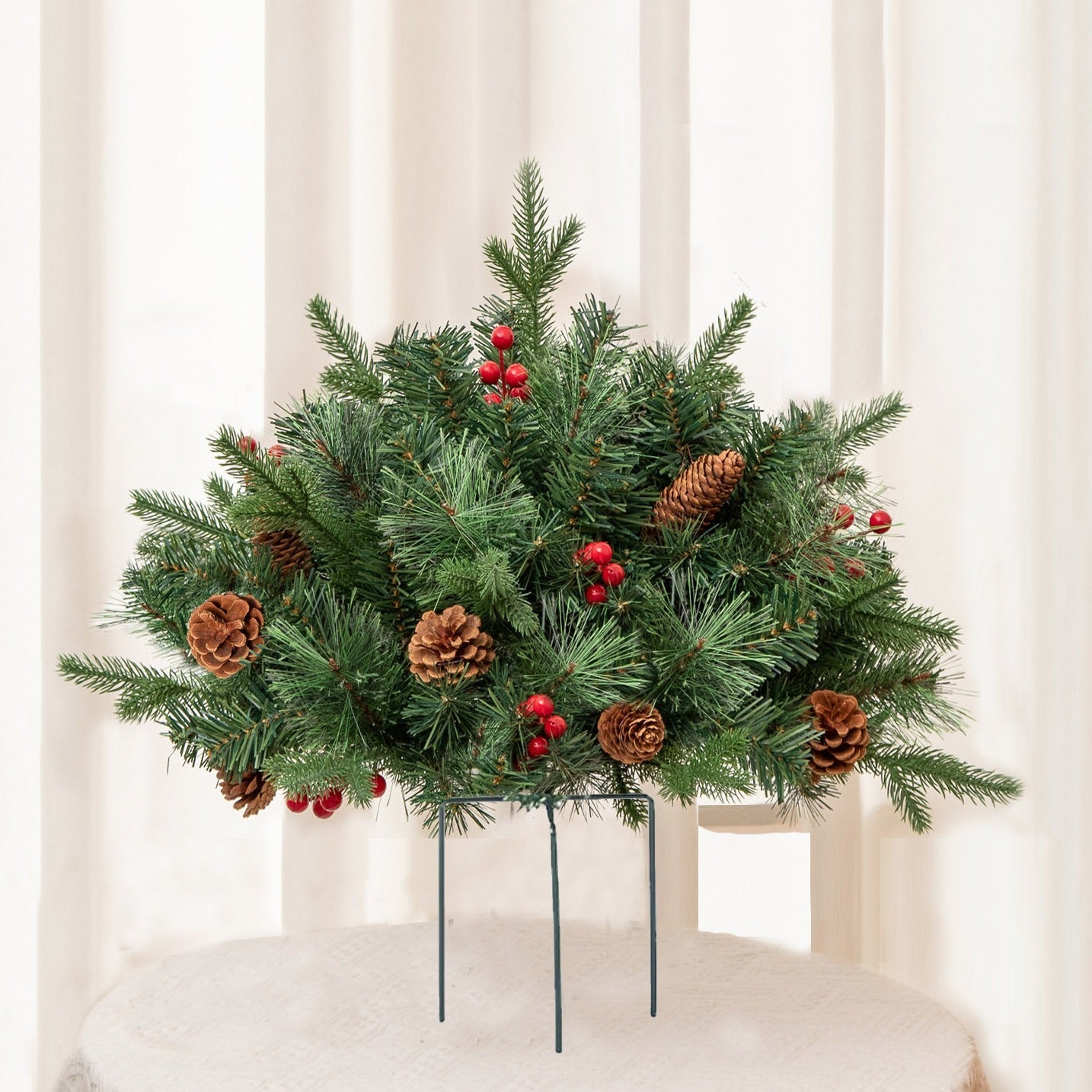 🎄Early Christmas Sale 49% OFF🔥Pre-lit Artificial Christmas Tree Feel Real Urn Filler