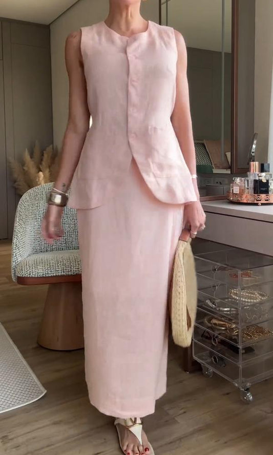 Women's Comfortable Top And Skirt Two-Piece Set