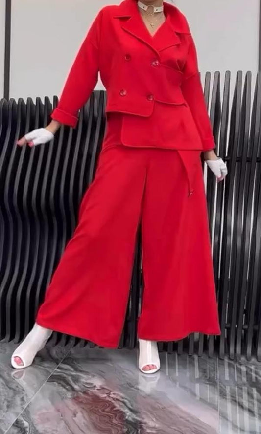 Women's Comfortable Top And Pants Two-Piece Set